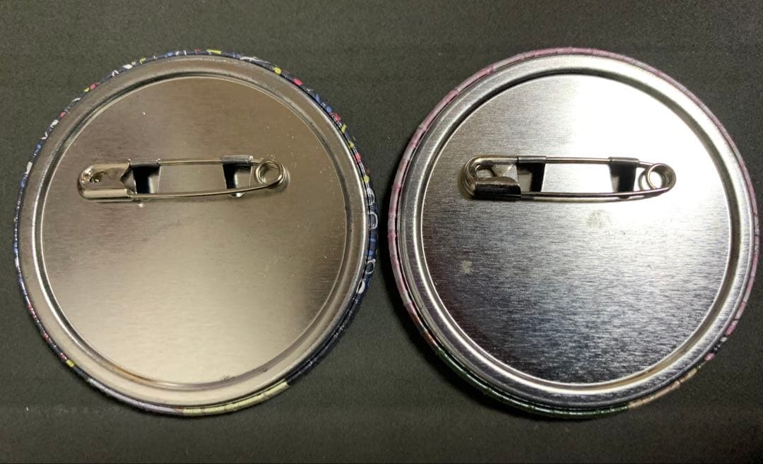 けいおん! 箔押し缶バッジ プライズ　中古　2個セット