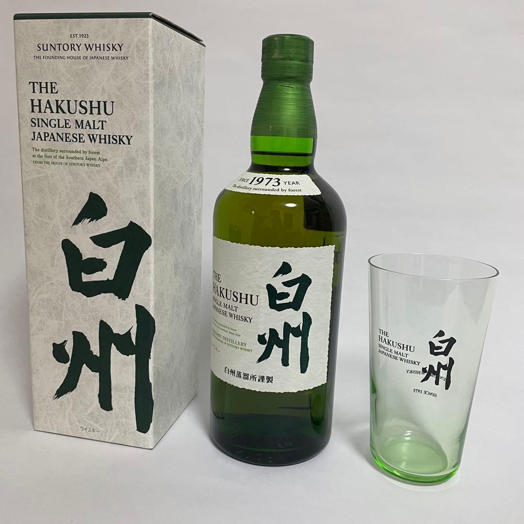 サントリー 白州 シングルモルトウイスキー 700ml 10年熟成 グラス付き