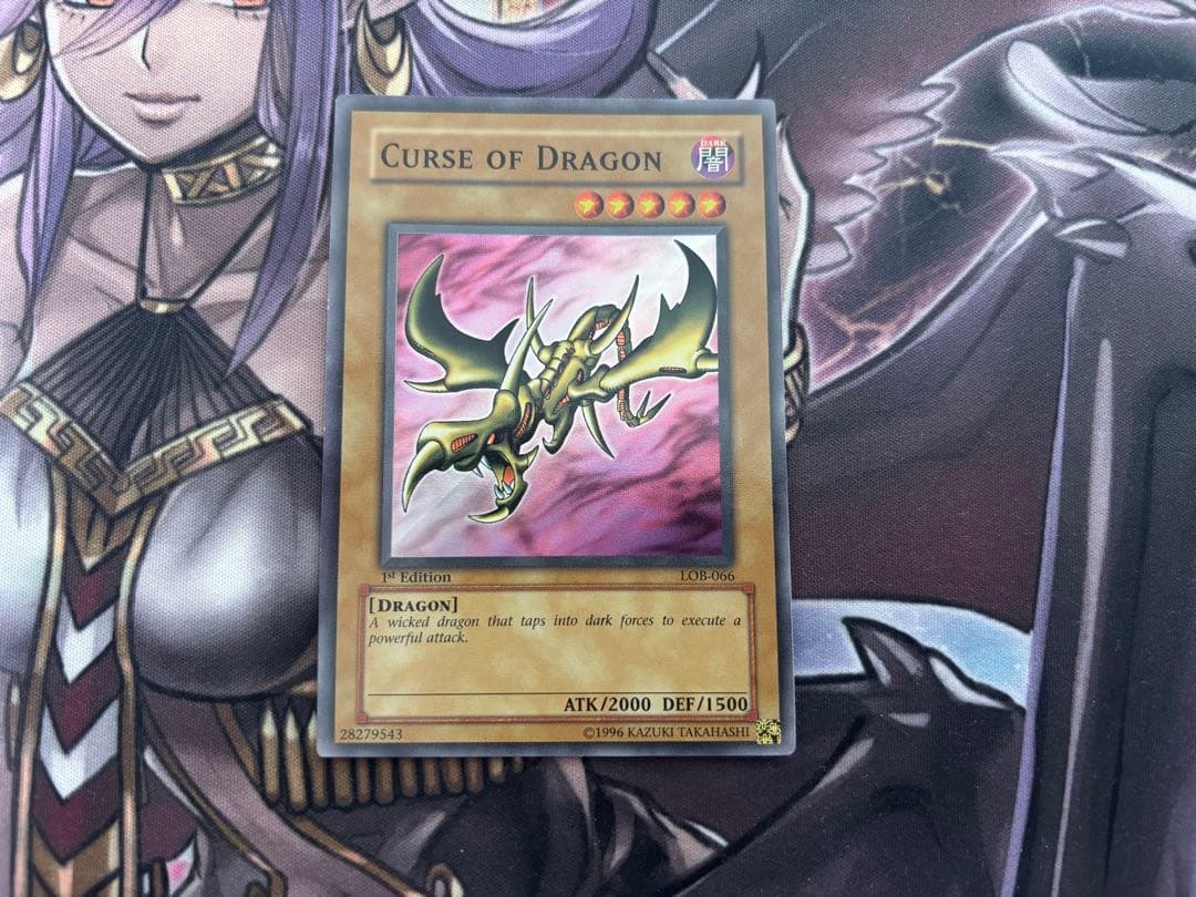 遊戯王 カースオブドラゴン 英語 北米 LOB 1st Glossy スーパー