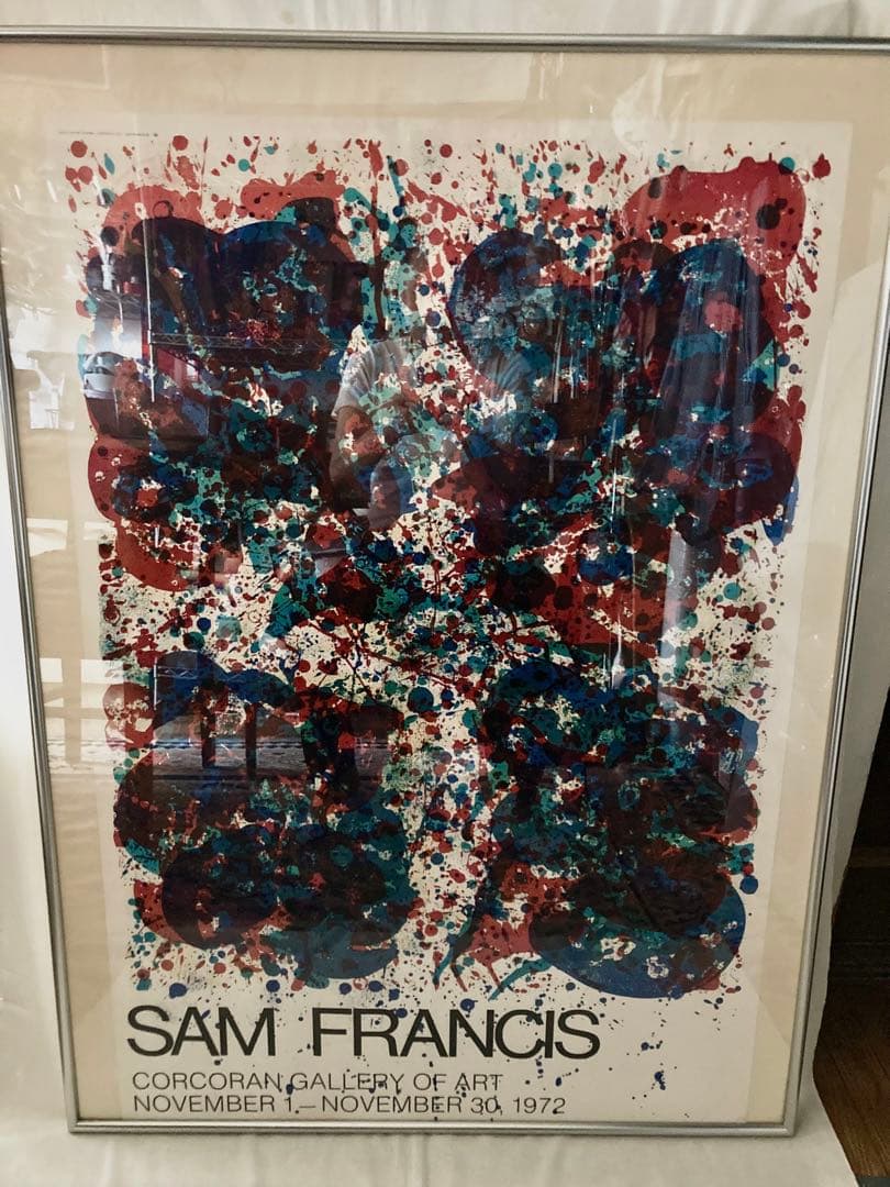ビンテージア-トクラフトSAM FRANCIS展示会ポスター(‘72フレ-ム付き