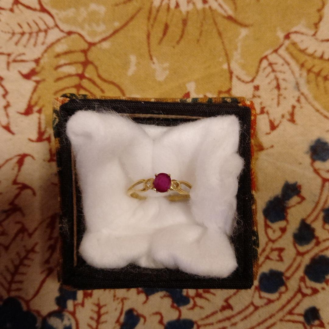 K18ルビーリング