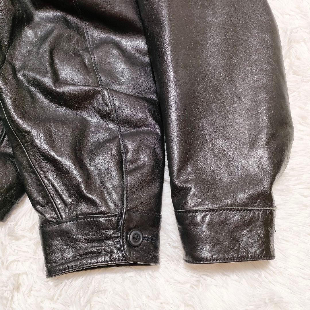 GAP　00s　名作　カウレザー　ジャケット ブラック　L