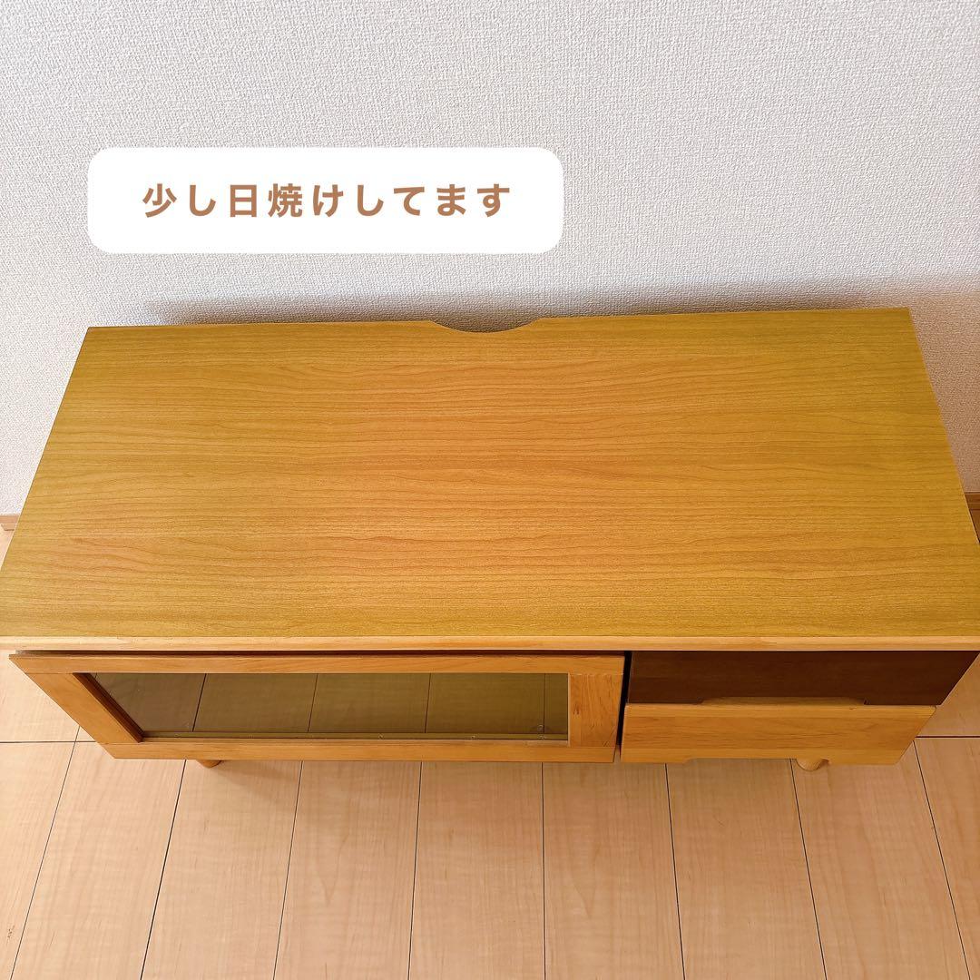 ベルメゾン/アルダー材　テレビ台 幅90cm ナチュラル【引き取り可】