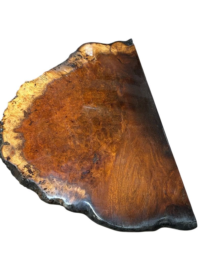 花梨 玉杢 敷板 天然木 花台 香炉台 瘤杢 琥珀 唐木 テーブル