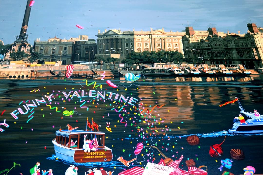 【ヒロ・ヤマガタ】　恋人たちのフェスティバル　シルクスクリーンシート　山形博導