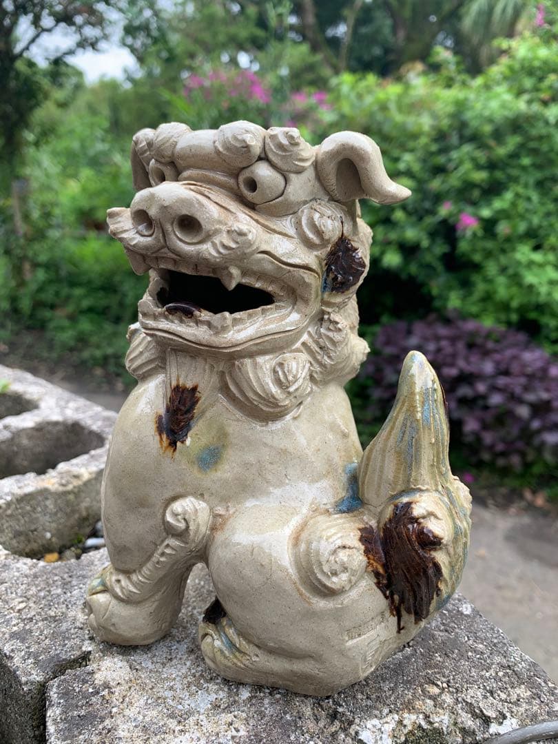 raisin2様　沖縄　壺屋焼　昇　シーサー　名工　 小橋川昇 手捻り