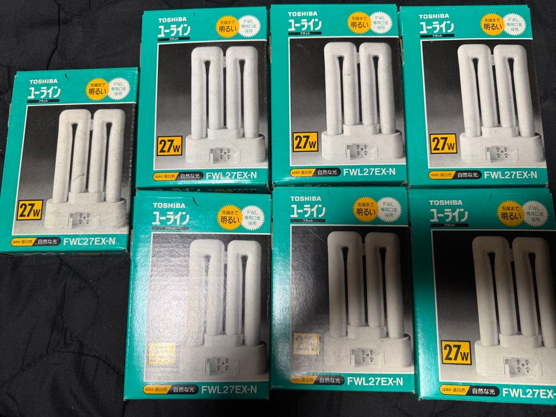 東芝ライテック ユーライン フラット FWL27EX-N ３波長形 昼白色　7個