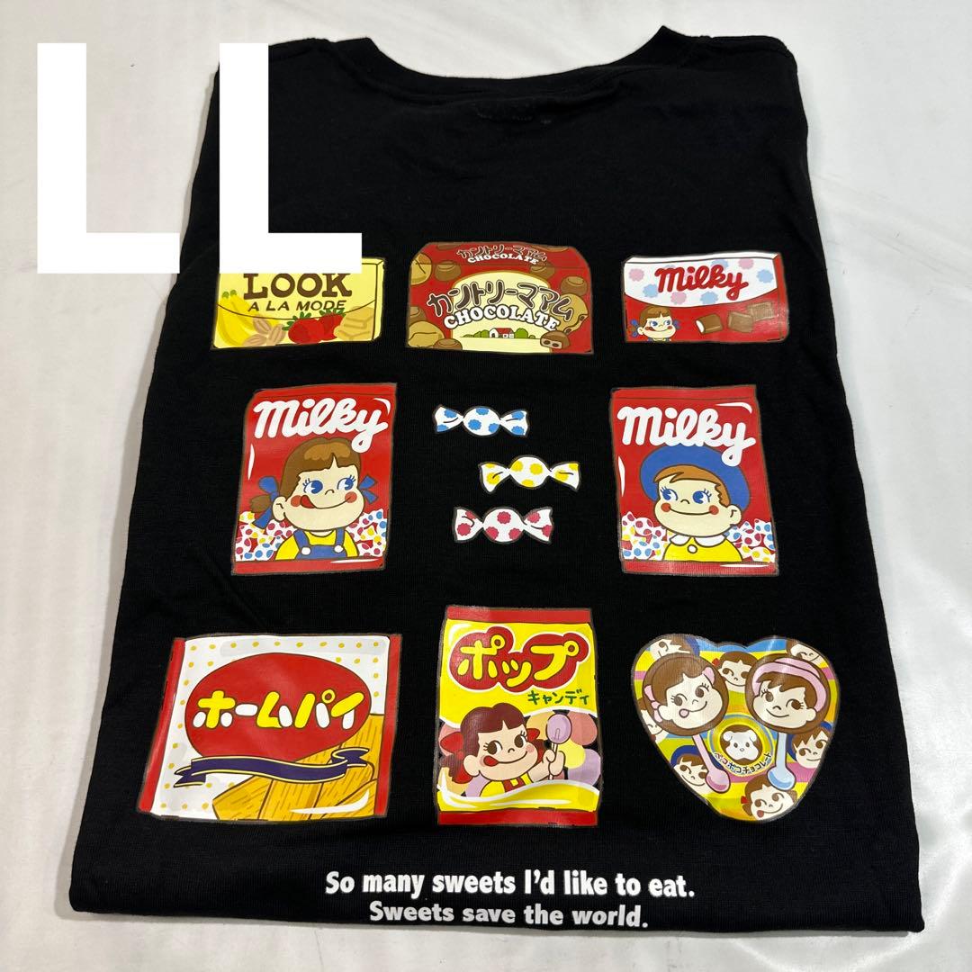 新品未使用　ペコちゃん　Tシャツ  半袖Tシャツ  バックプリント　ユニセックス