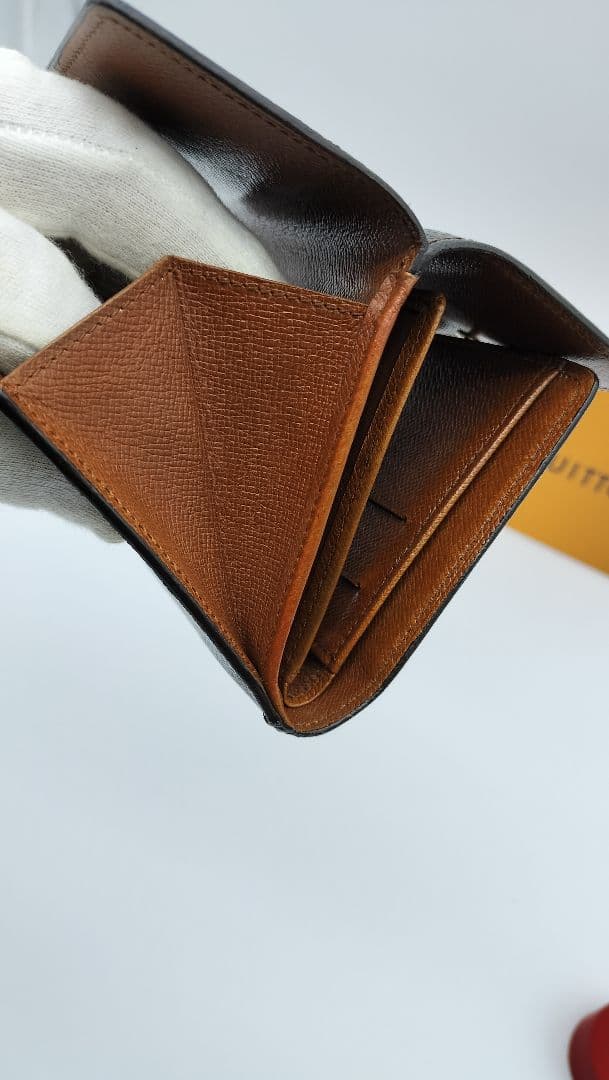 Louis Vuitton Wホック折財布 モノグラムブラウン