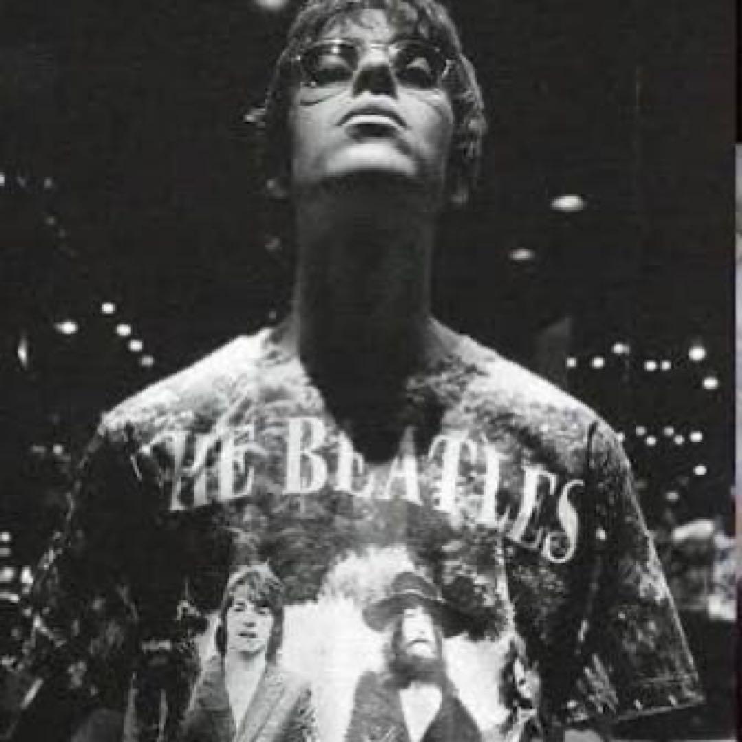 90’s THE BEATLES ALLOVER PRINTED tee バンT