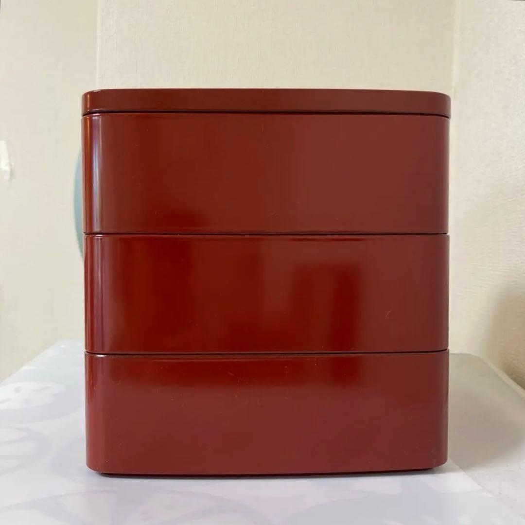 古代朱　重箱　漆器