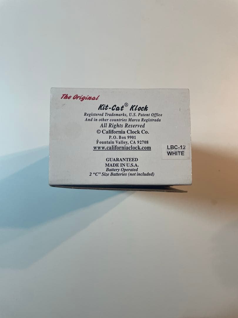 レディキットキャットクロック WH　kit-cat 時計