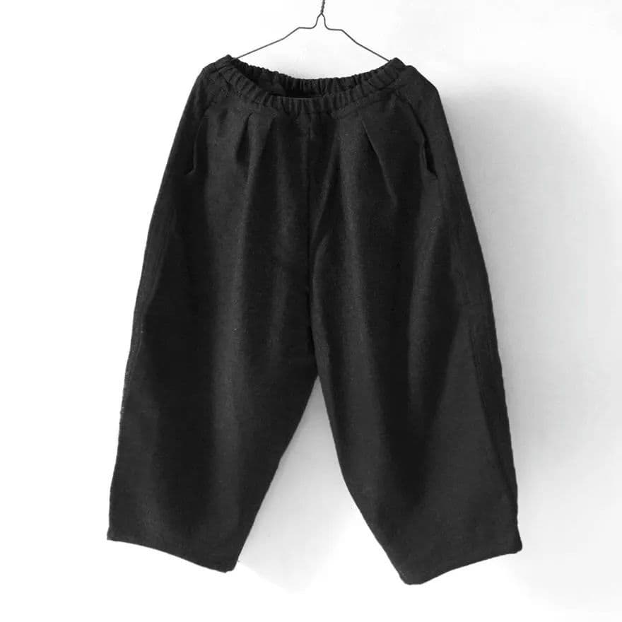 オーディナリーフィッツ✨ふんわり丸みバルーン コットンウール ボールパンツ日本製