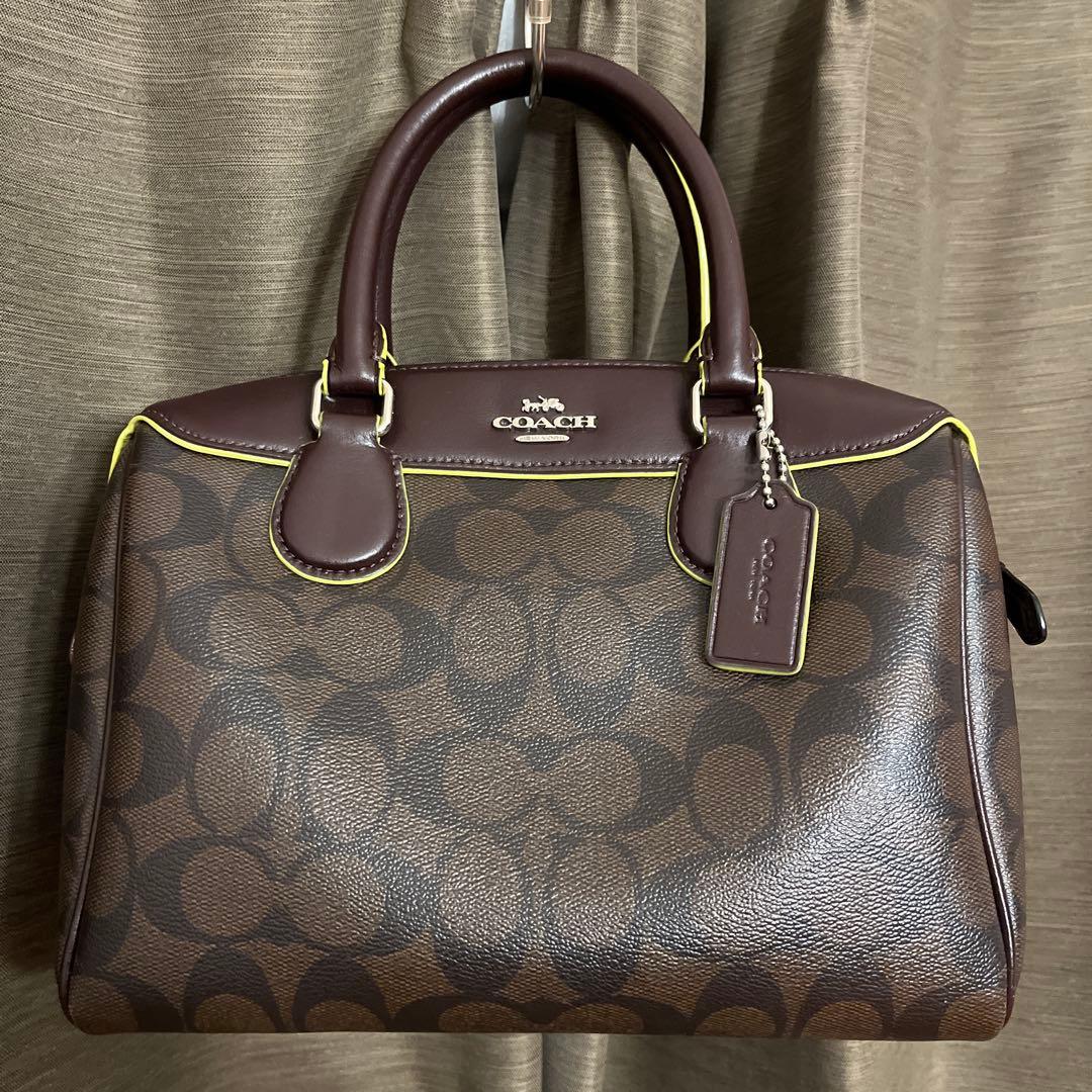 COACH ブラウン ショルダー ハンドバッグ