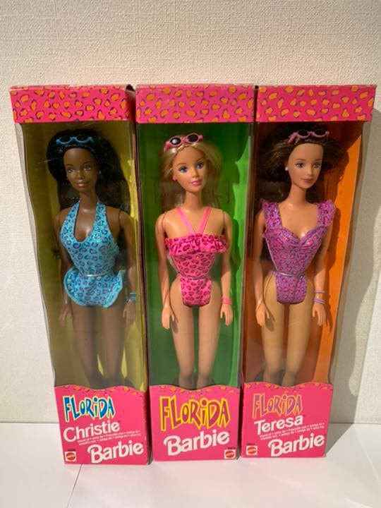 Florida Barbie レア3体セット 完全未使用！