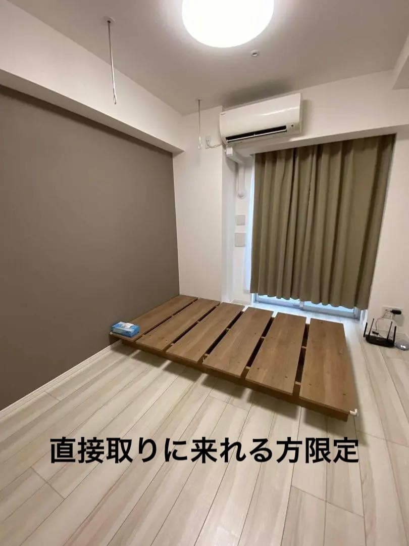 スノコ構造 シングルベッドフレーム LOWYA 幅120cm【早い者勝ち】