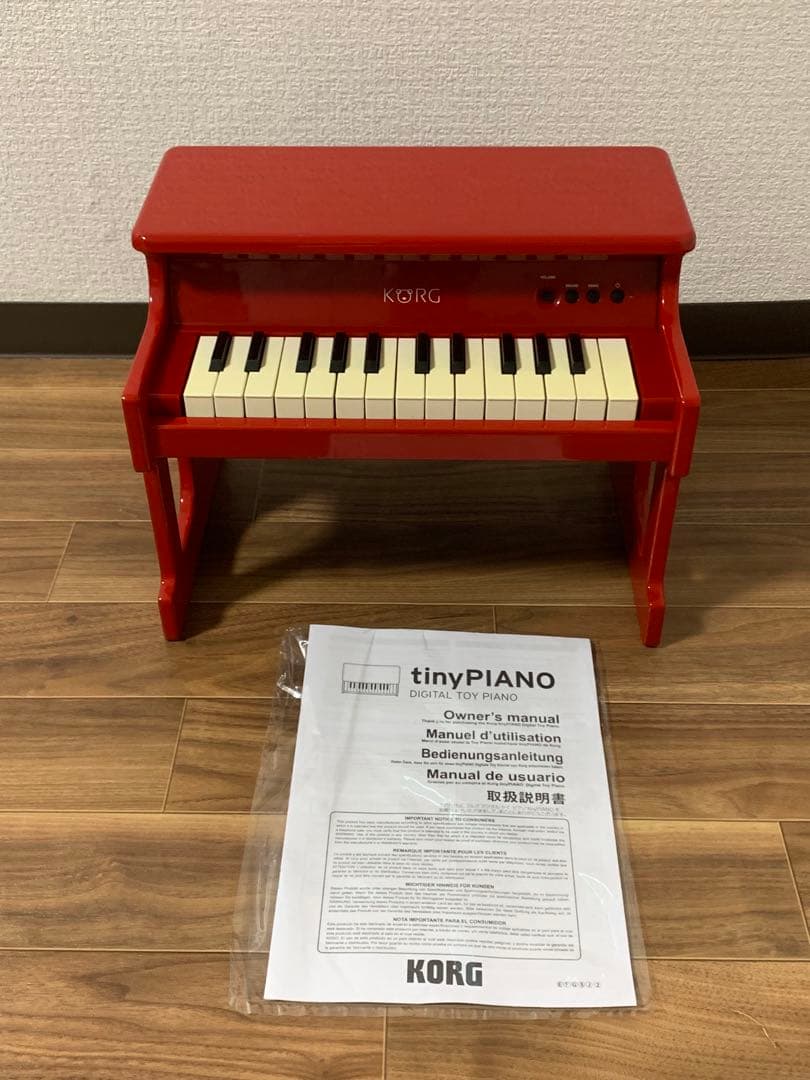KORG Tiny Piano レッド　ミニ鍵盤　ミニピアノ　25鍵