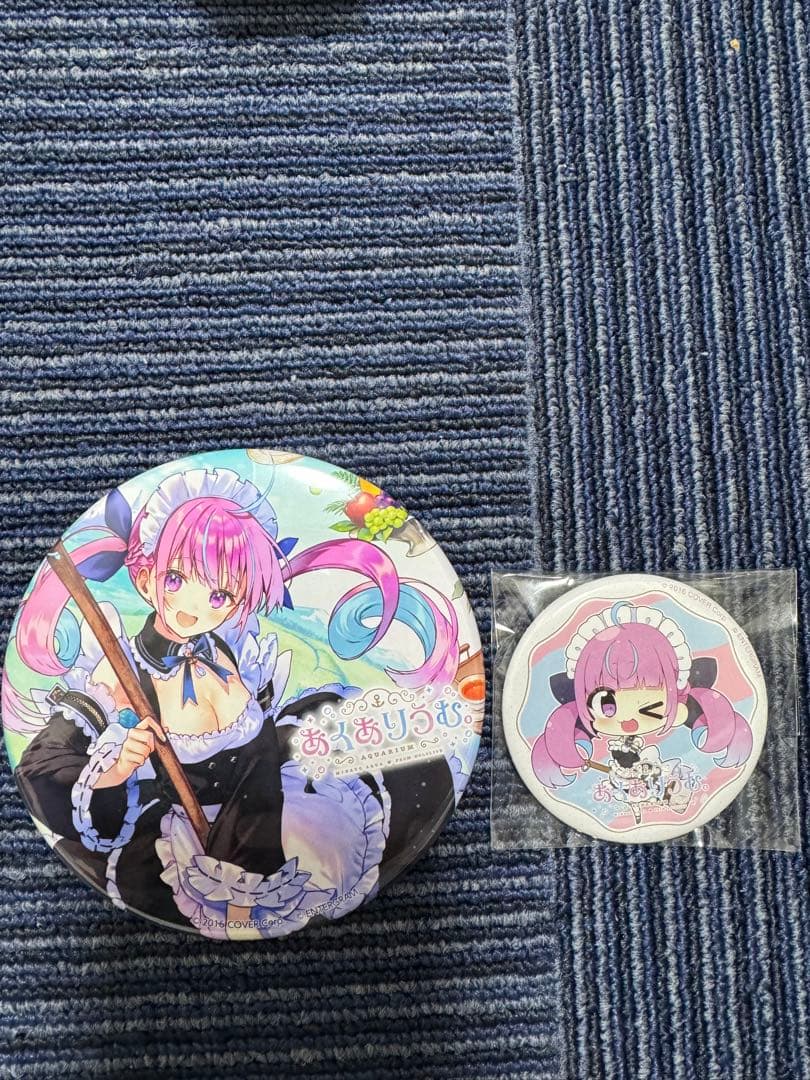 ホロライブ　EXPO エキスポ2024 缶バッジ湊あくあ あくありうむ 会場配布