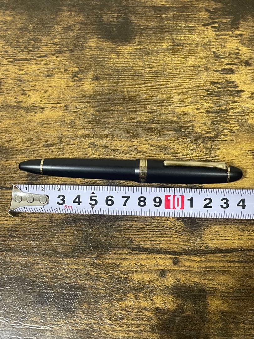 筆記確認済　美品　梨地　18k 備品あり　字幅MF セーラー　万年筆