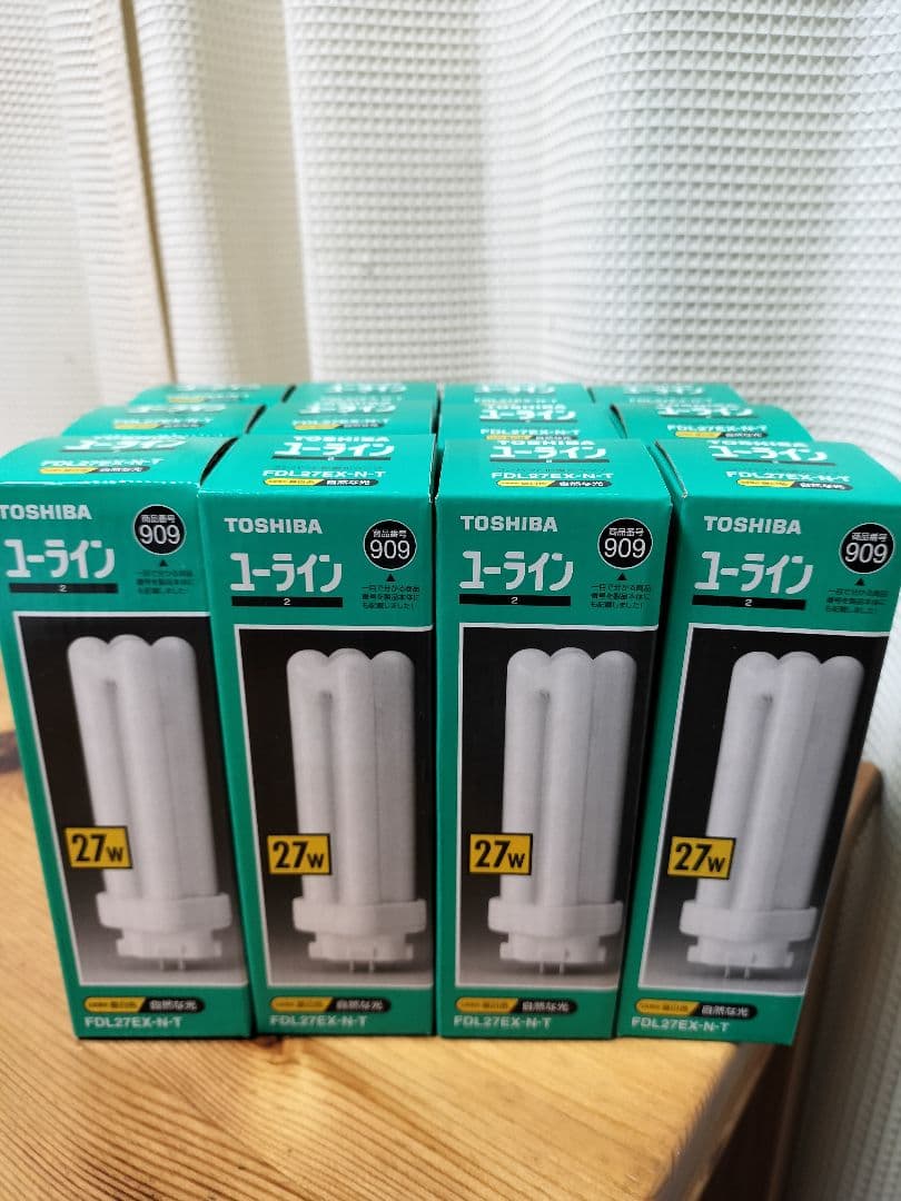 TOSHIBA ユーラインコンパクト蛍光ランプFDL27EX-N-T 新品20個