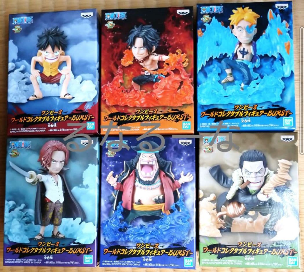 ワンピース ワールドコレクタブルフィギュア BURST 6種類セット