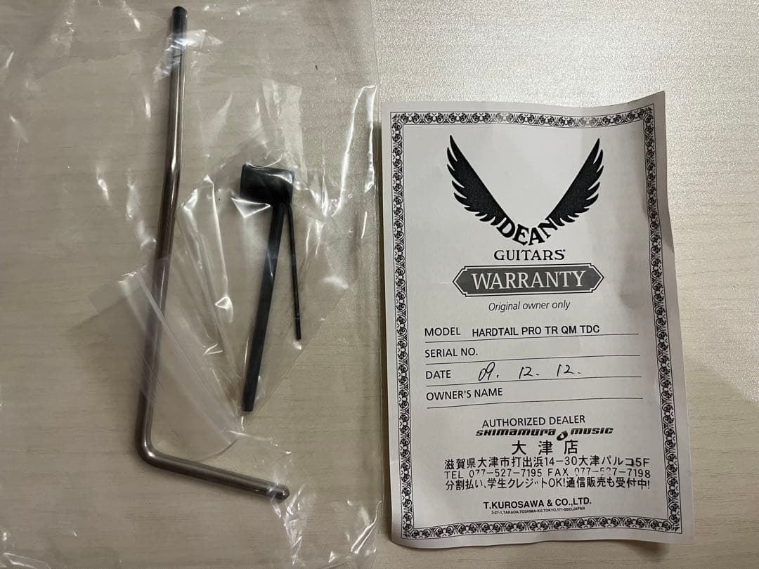 Dean hardtail Pro TR QM TDC 日本製