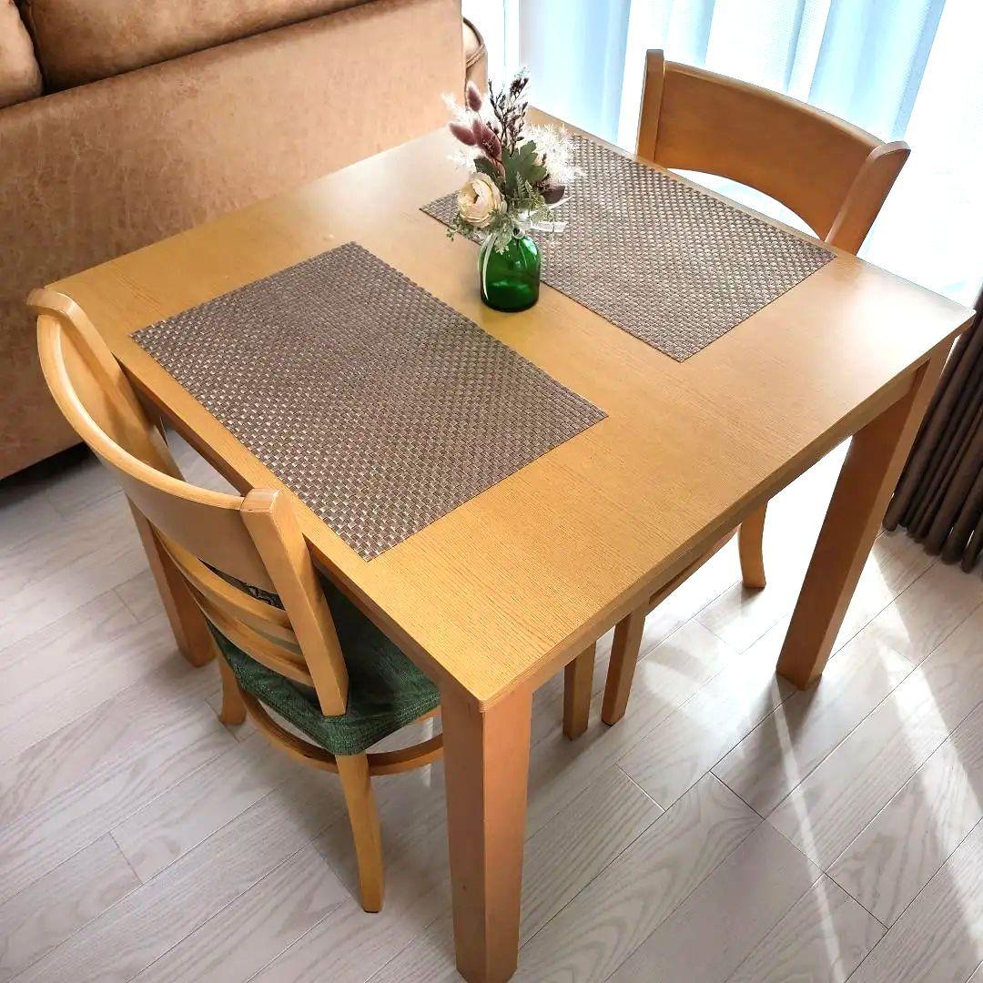 送料無料 ダイニングテーブル　スクエア　2人　ナチュラル