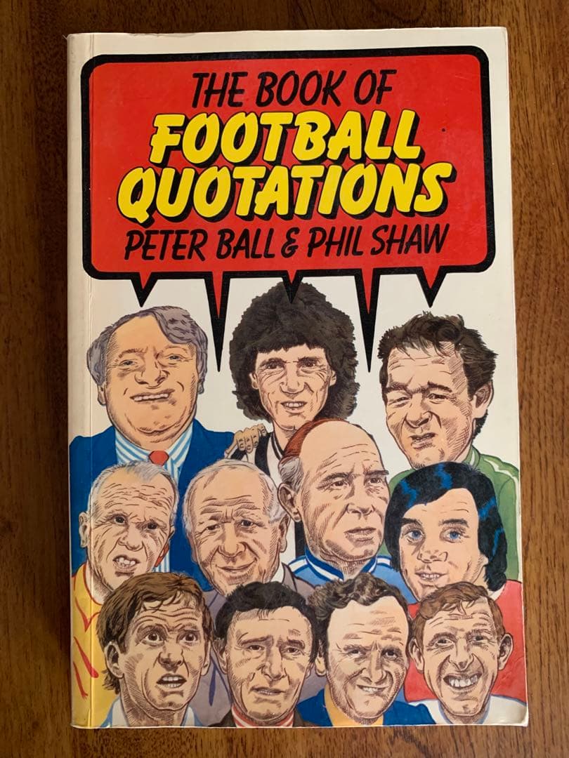 入手不可能！フットボール迷言集 1984年第一版初版本　英国でも入手不可能