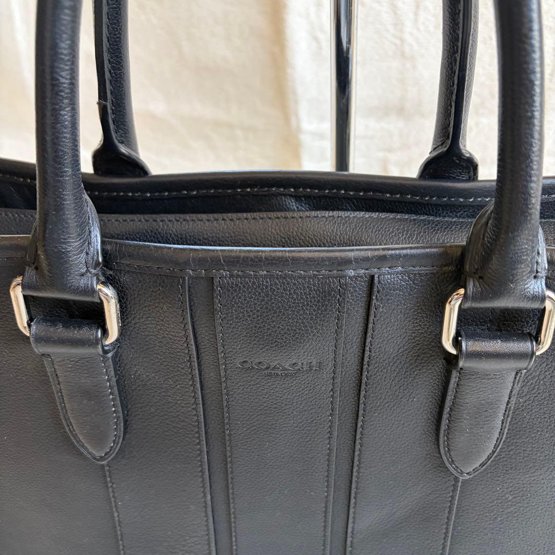 w*d様 COACH ビジネスバッグ ブリーフケース レザー F72309 黒