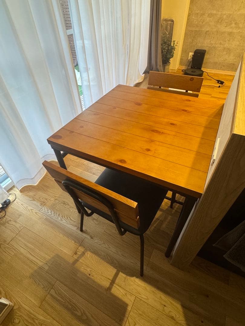 ★値下げ★ナチュラルウッド ダイニングテーブルイスセット