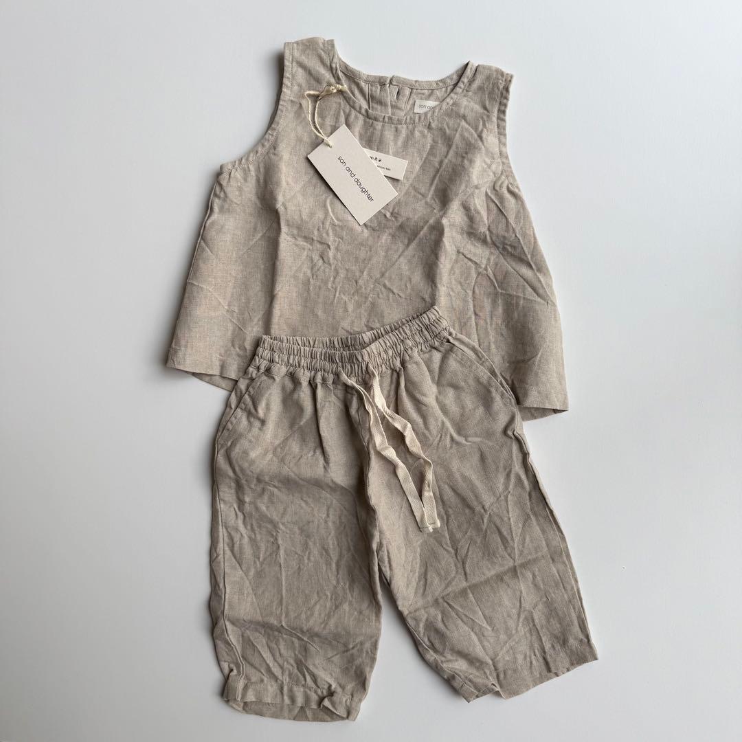 その他 son and daughter Koa Linen Sets Natural
