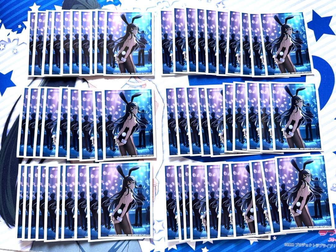 青ブタ　桜島麻衣　バニーガール　スリーブ　60枚セット