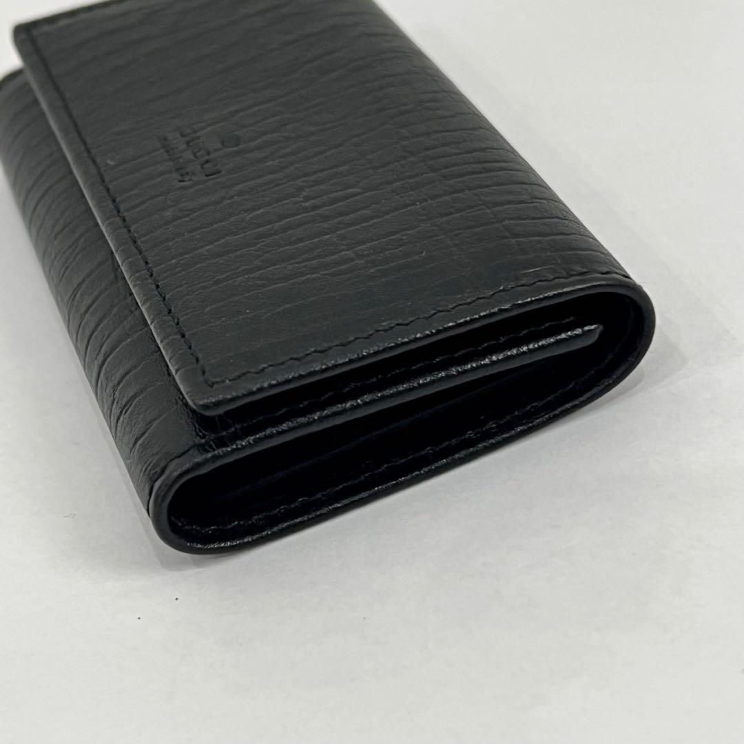 新品未使用 GUCCI グッチ ブラックレザー 6連 キーケース 04579