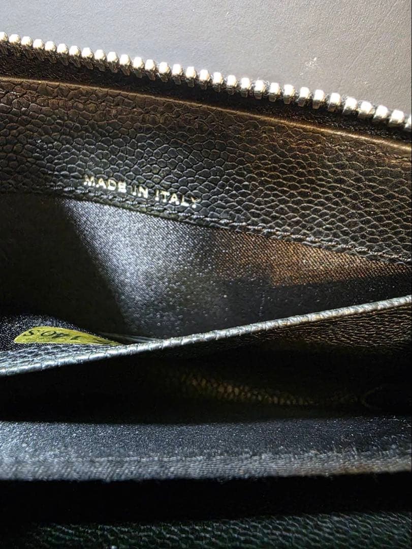 CHANEL ケース キャビアンスキンワイルドステッチ