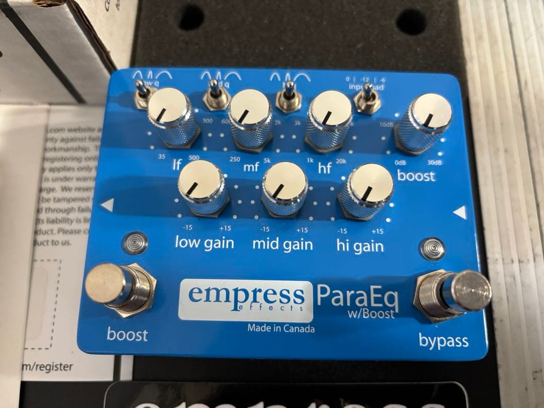 ギター empress ParaEq with boost
