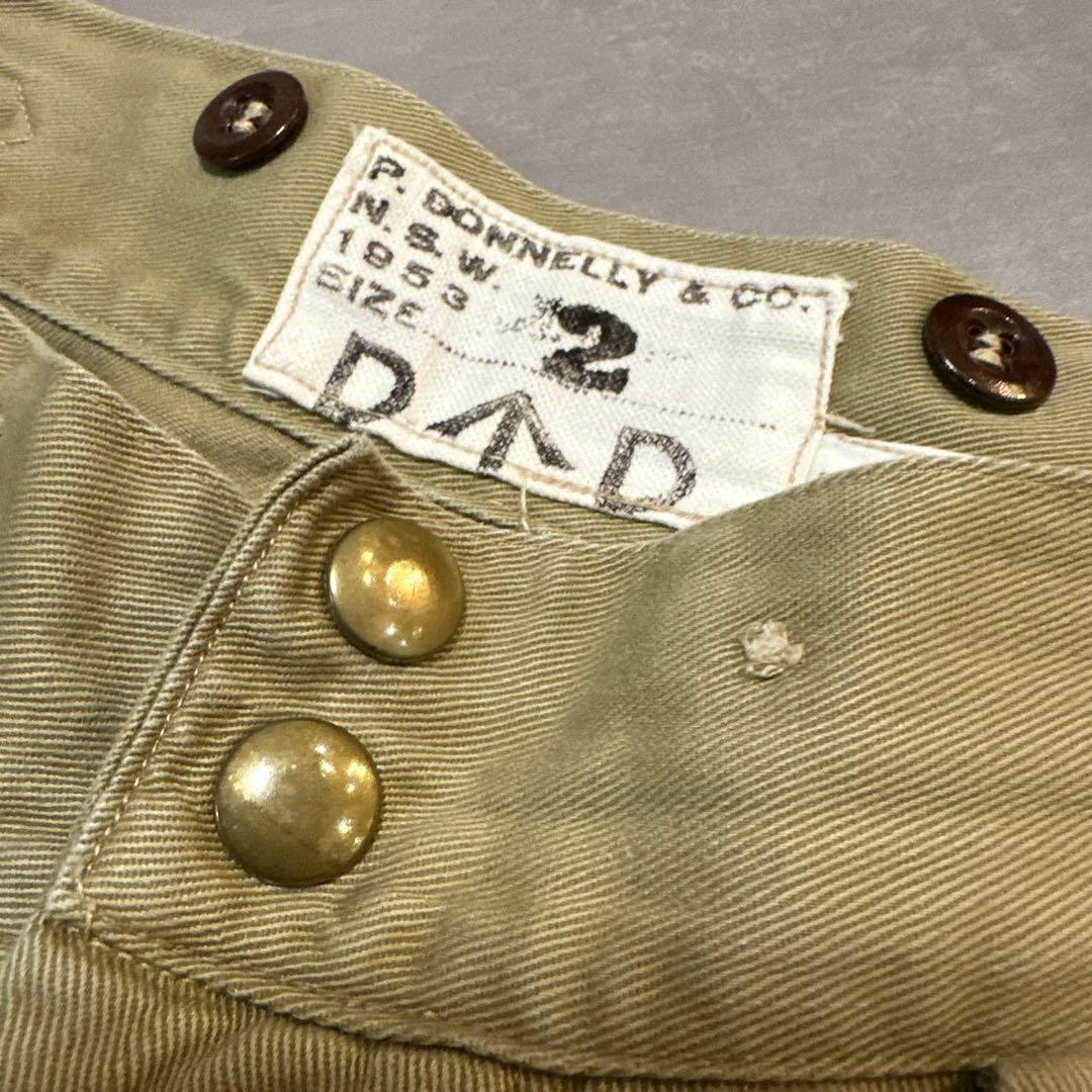 オーストラリア軍　グルカパンツ size 2 金ボタン　ビンテージ