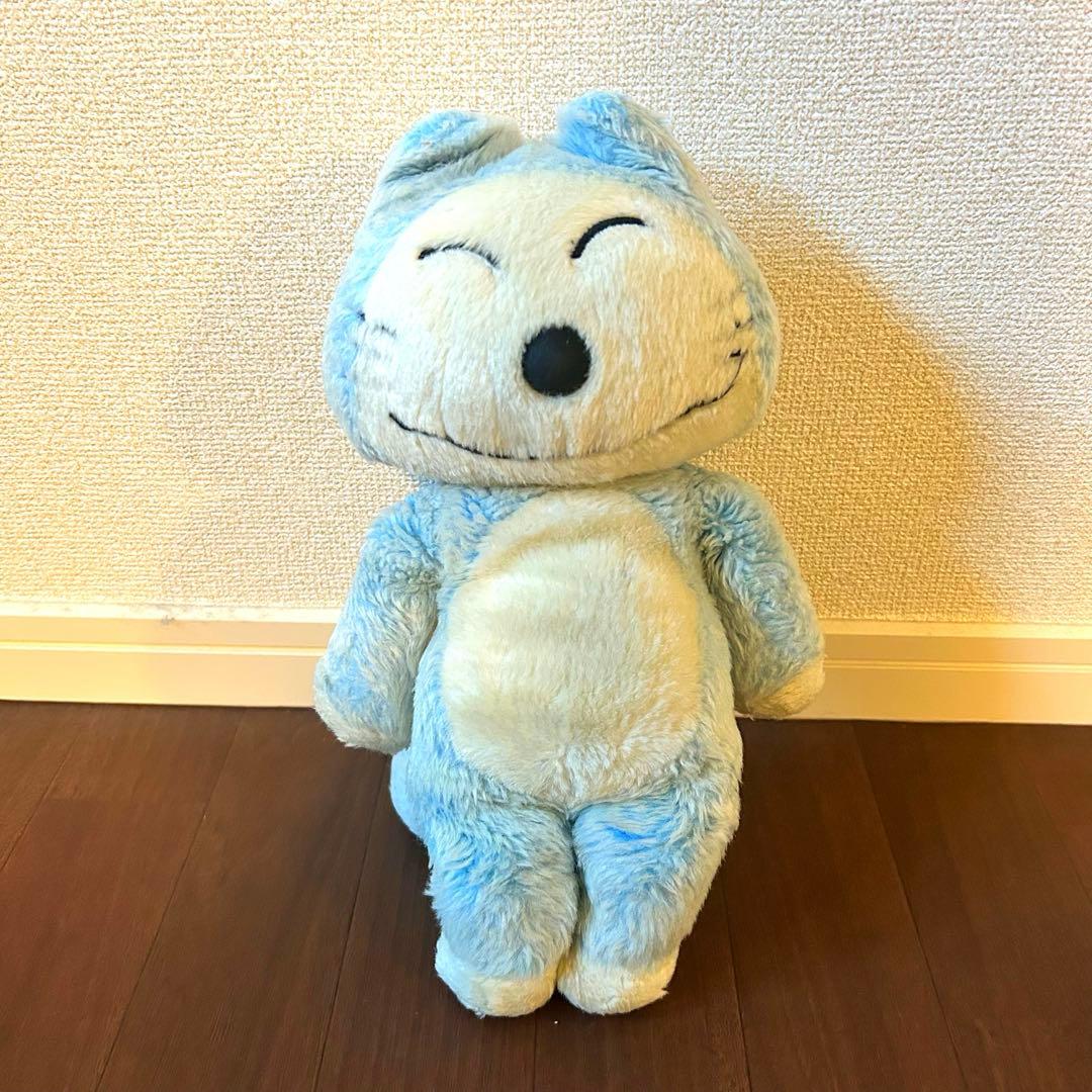 セキグチ　11ぴきのねこ　ぬいぐるみ　ブルー毛足の長いタイプ　馬場のぼる　人形