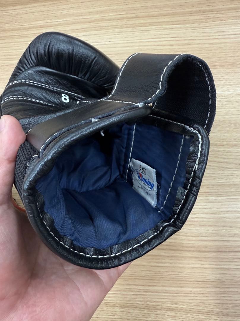 winning ウィニング ボクシンググローブ ブラック 8オンス