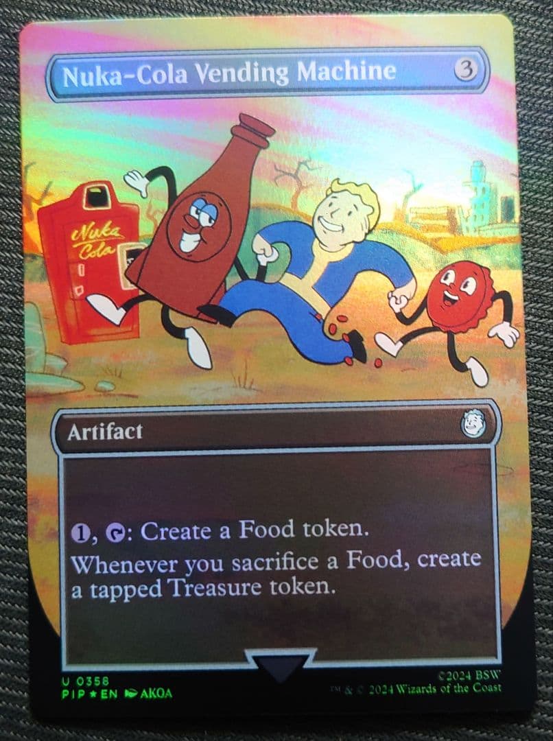 mtg 高騰中 稀少 ヌカコーラ自動販売機 ボーダーレス 英語 FOIL pip
