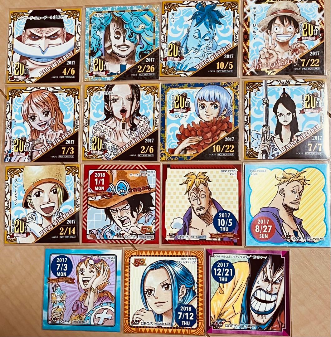 麦わらストア 365日 ジャンプショップ 366日ステッカー ナミ ビビ マルコ