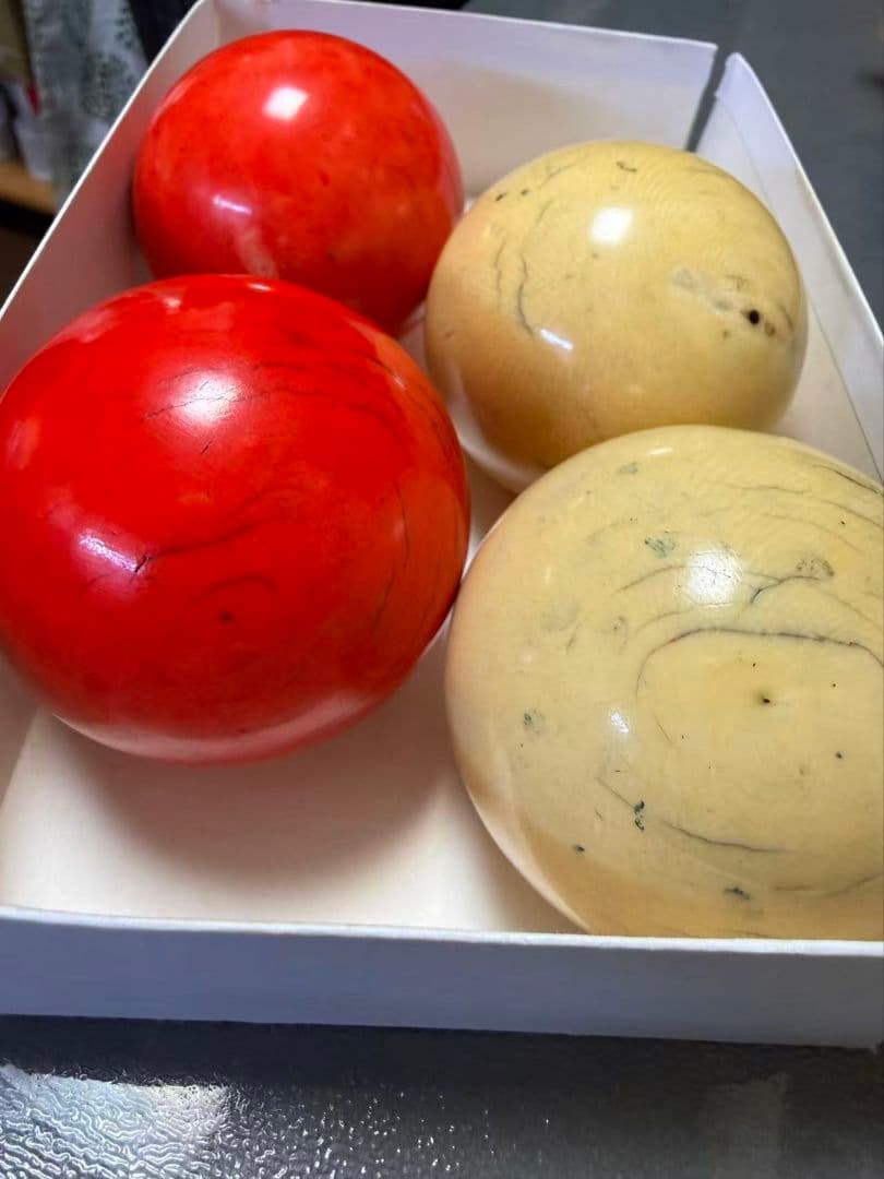 緒締玉 骨董品 天然素材 牙 ？鯨歯？