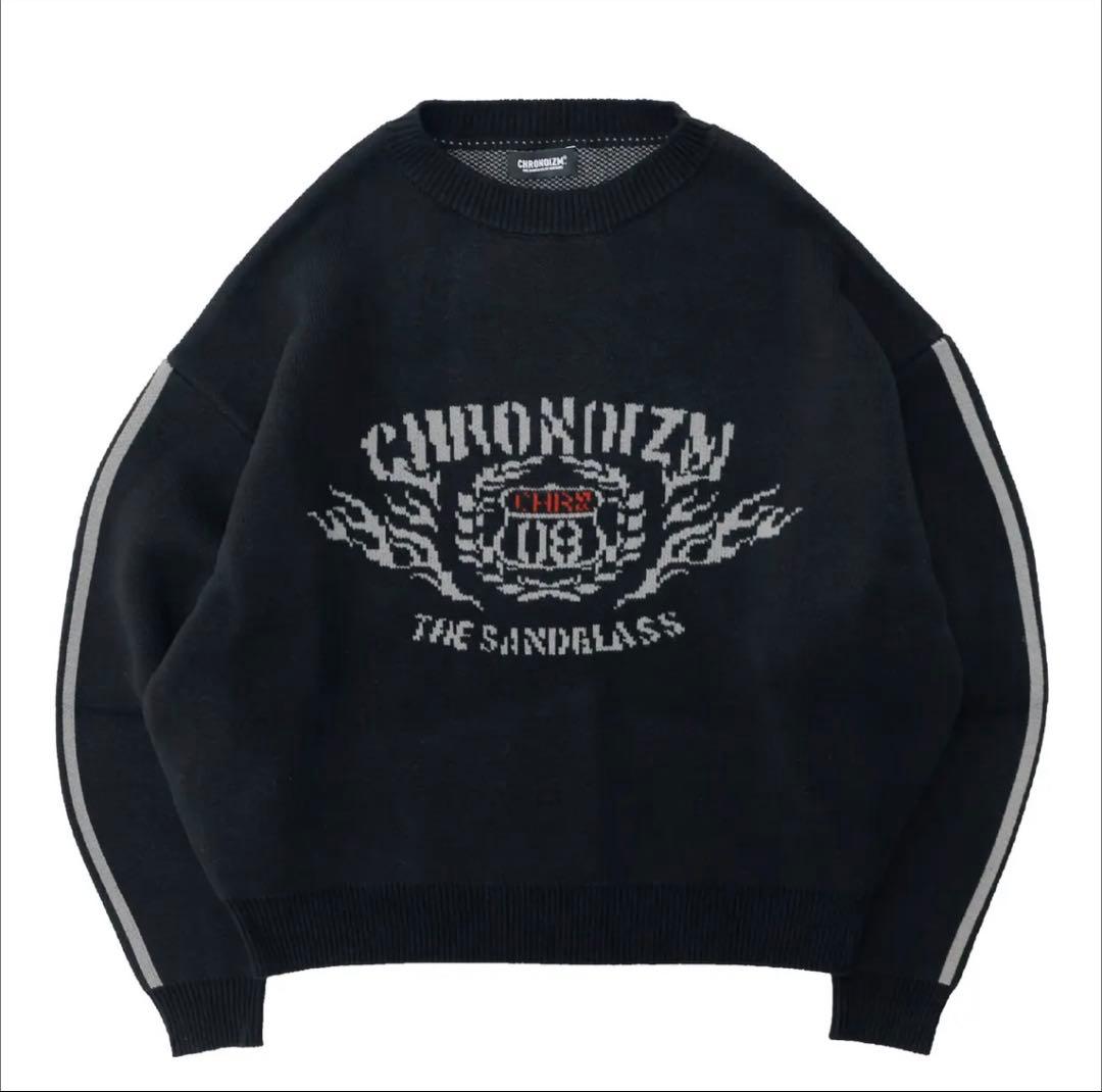 CHRONOIZM クロノイズム COLLEGE KNIT XL