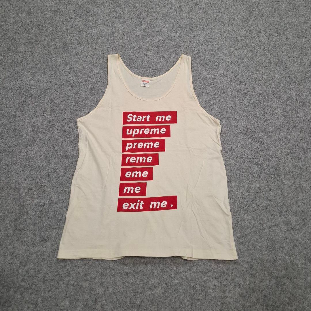 シュプリーム　タンクトップ　 ナチュラル　クリーム　XL