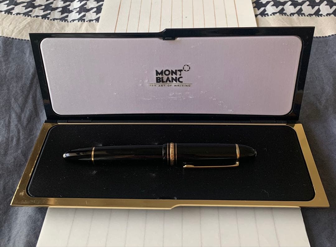 美品 モンブラン 万年筆 マイスターシュテュック149 18Kペン先