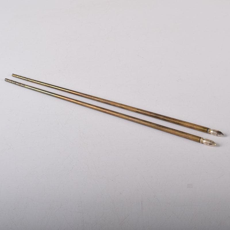 茶道具　銅製　椎頭火箸　共箱　V　7965