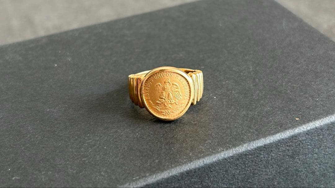 K18 刻印あり　ゴールドリング