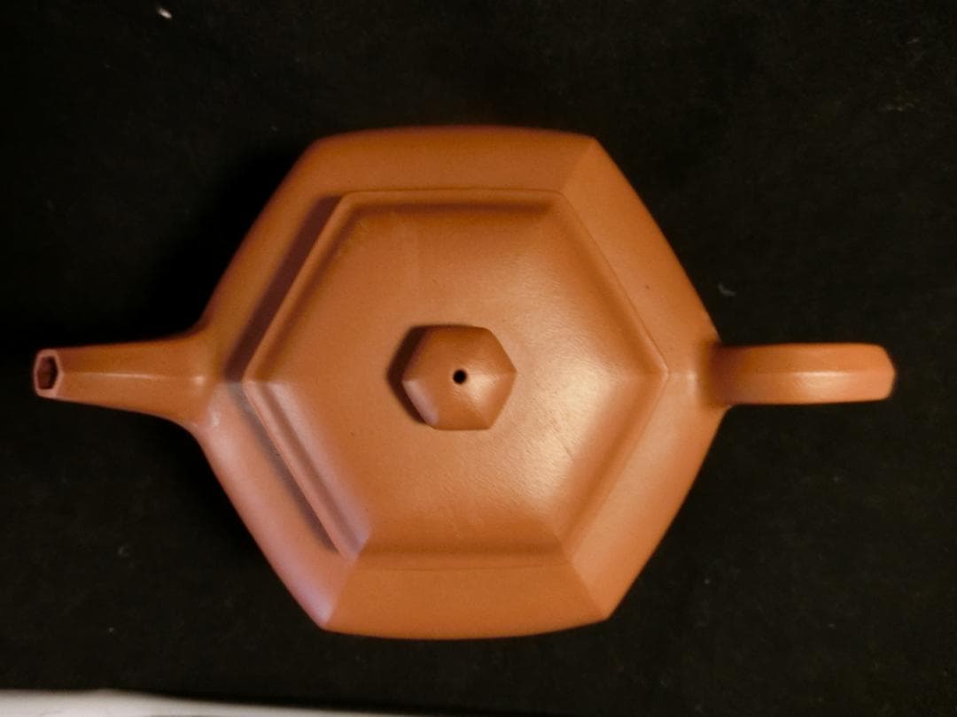 宜興老紫砂 六方壷　早期単孔壷精品 邵元亭製