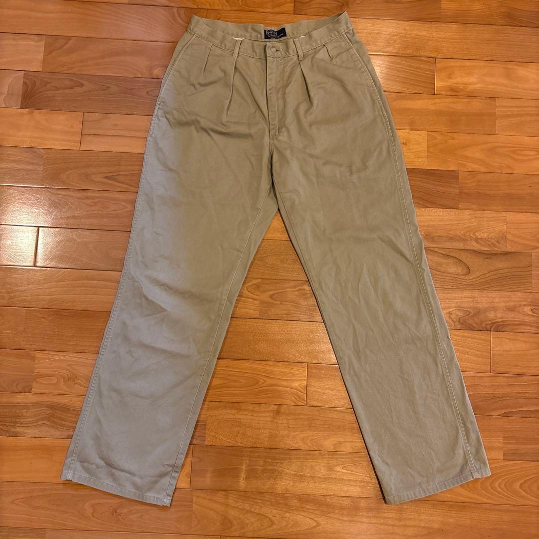 PoloByRalphLauren ラルフローレンUSA製チノパンポロチノW32