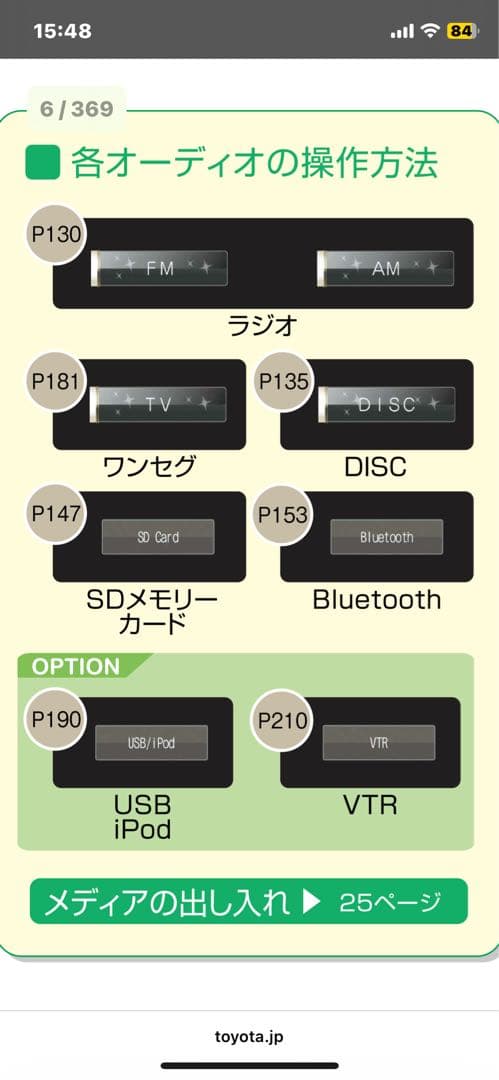 トヨタ純正ナビ7インチ　voxy 70