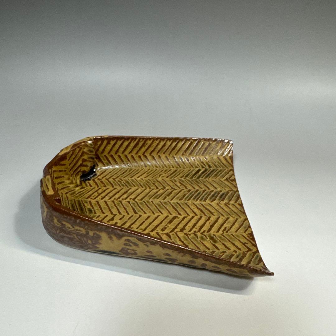 茶道具　懐石道具　箕向付　五客　太古窯　今井雄基 造　向付